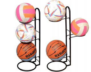Stojan na loptičky na 3 ks - futbal, sieť, basketbal